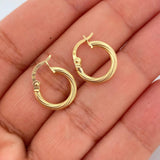 Candongas Lore 1gr / 1.5cm / Oro Amarillo 18K &