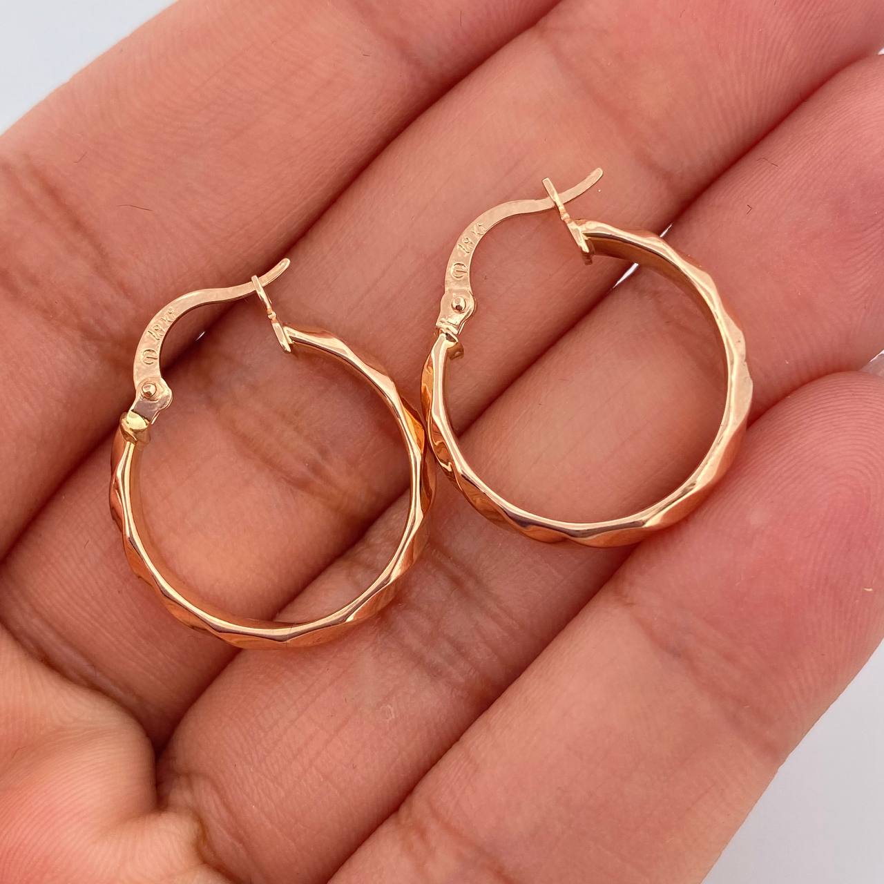 Candongas Nia 1.9gr / 2.2cm / Oro Rosa 18K &