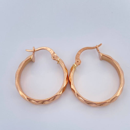 Candongas Nia 1.9gr / 2.2cm / Oro Rosa 18K &