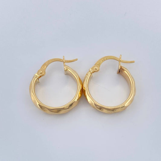 Candongas Nia 1.7gr / 1.8cm / Oro Amarillo 18K &