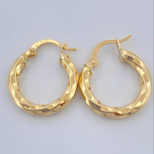 Candongas Kari 1.95gr / 2cm / Oro Amarillo 18K &