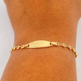 Pulso Bebé GC Placa Ocatagonal Curva  1.8gr / 15cm-15.1cm / 3.26mm Oro Amarillo 18K &