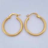 Candongas Zion 1.45gr / 2.3cm / Oro Amarillo 18K &