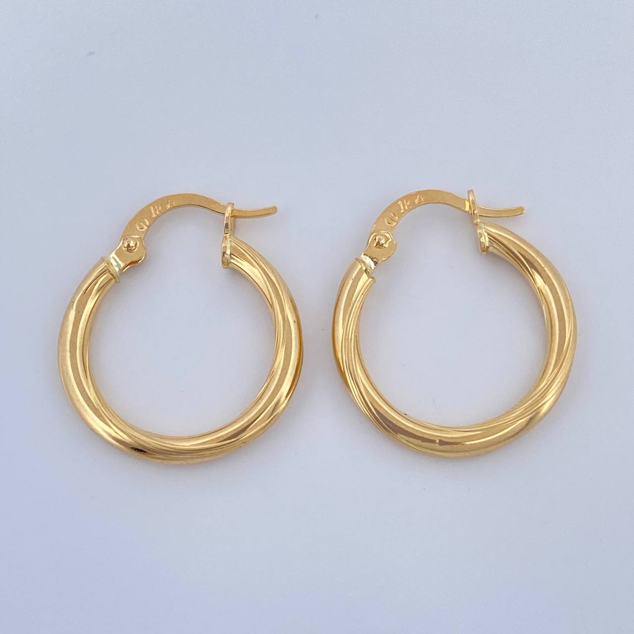 Candongas Lui 1.5gr / 2.2cm / Entorchado Oro Amarillo &