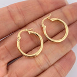 Candongas Lui 1.5gr / 2.2cm / Entorchado Oro Amarillo &