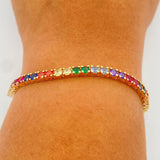 Pulso Tennis 13.3gr / 16.6cm / 3.43mm Oro Amarillo 18K %