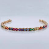 Pulso Tennis 13.3gr / 16.6cm / 3.43mm Oro Amarillo 18K %