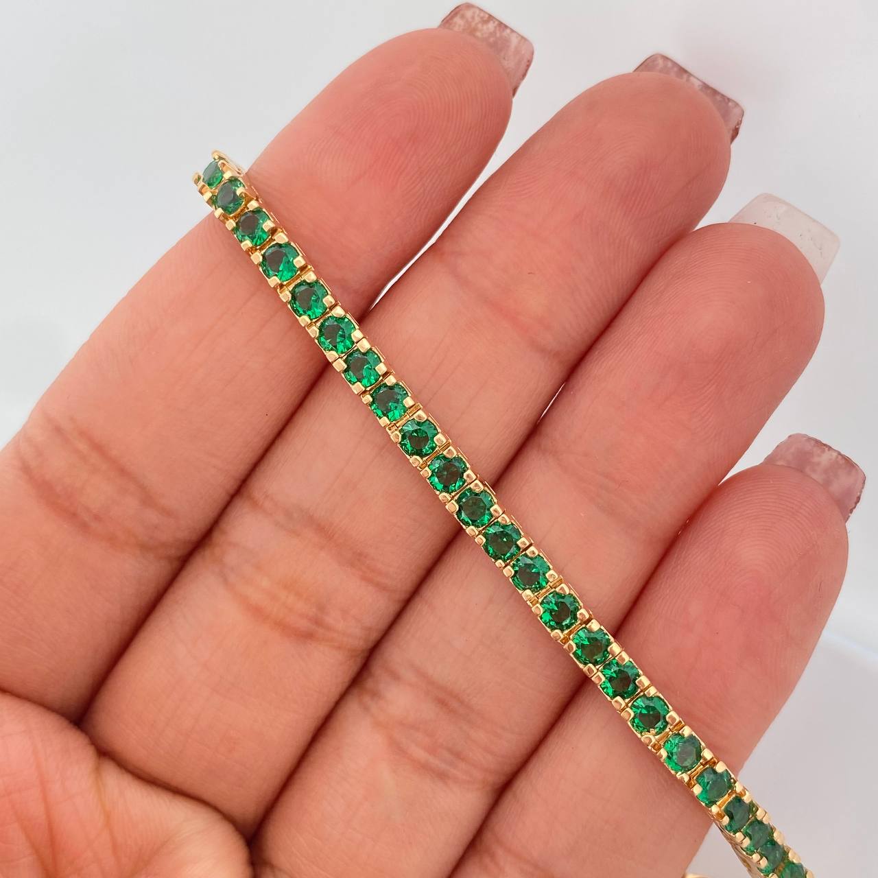 Pulso Tennis 13.7gr / 17.5cm / 3.48mm Oro Amarillo 18K %