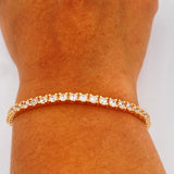 Pulso Tennis 14.55gr / 17.5cm / 3.4mm Oro Amarillo 18K %