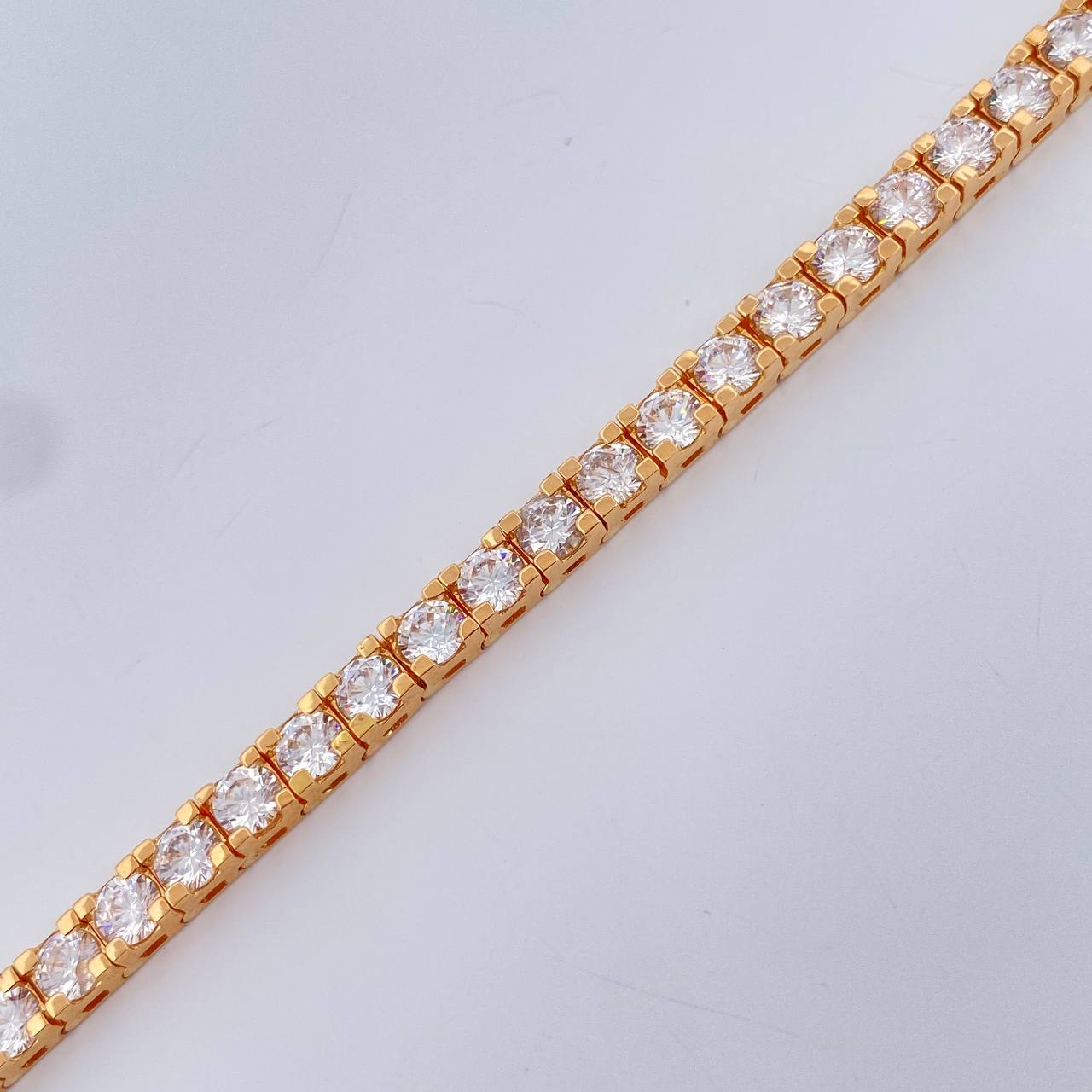 Pulso Tennis 18.15gr / 19.5cm / 3.88mm Oro Amarillo 18K %