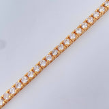 Pulso Tennis 14.55gr / 17.5cm / 3.4mm Oro Amarillo 18K %