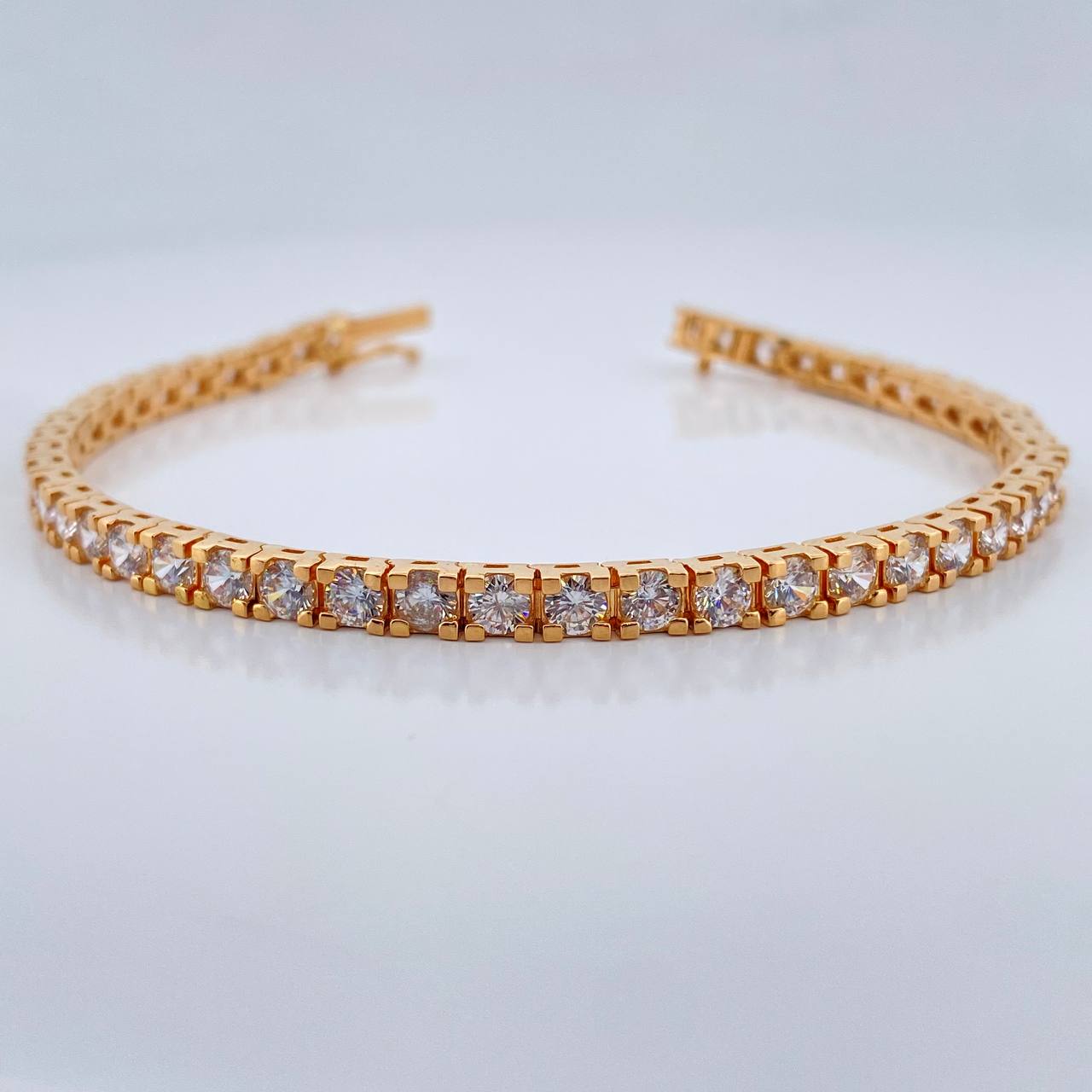 Pulso Tennis 18.15gr / 19.5cm / 3.88mm Oro Amarillo 18K %