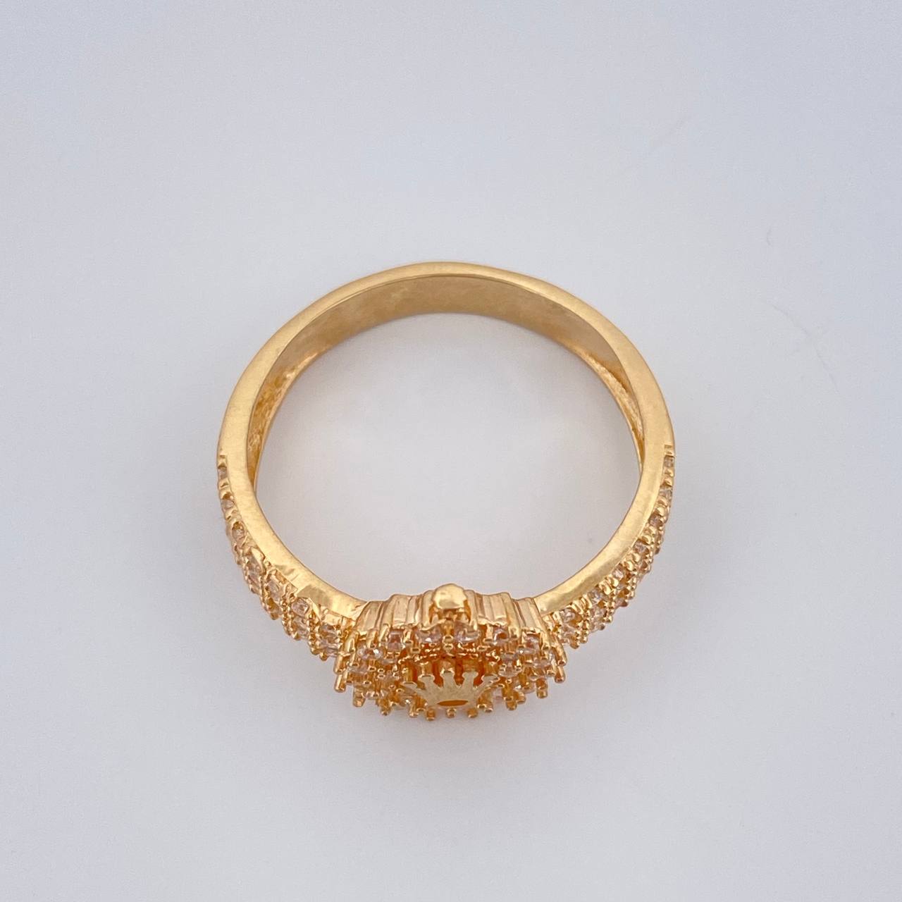 Anillo Corona Rx 3.6gr / T7 1/2 / Oro Amarillo 18K %