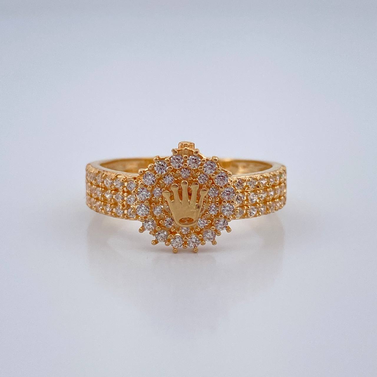 Anillo Corona Rx 3.6gr / T7 1/2 / Oro Amarillo 18K %