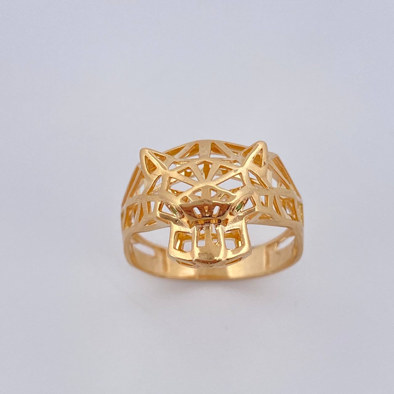 Anillo Pantera Filigrama 3.9gr / T7 1/2 / Oro Amarillo 18K %