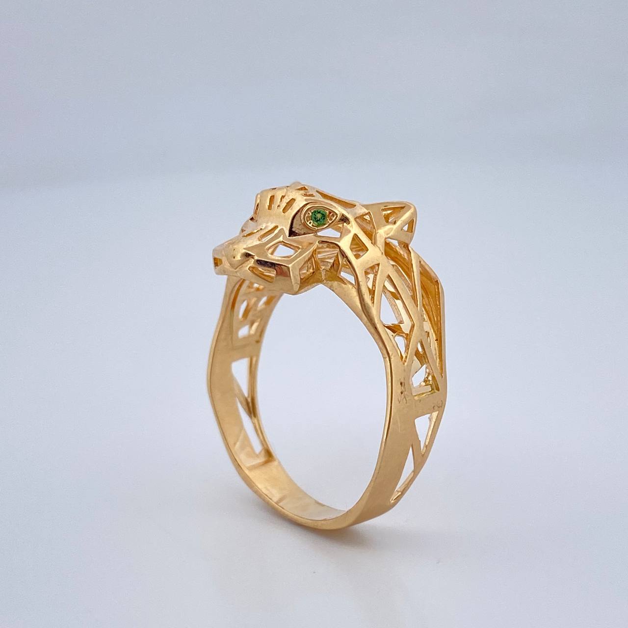 Anillo Pantera Filigrama 3.9gr / T7 1/2 / Oro Amarillo 18K %