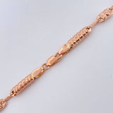 Cadena Rustica Barril X 11.95gr / 61cm / 4.13mm Oro Rosa 18K %
