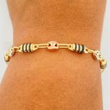 Pulso Rustica Barril Gc 5.45gr / 22.5cm / 5mm Tres Oros 18K %