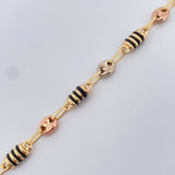 Pulso Rustica Barril Gc 5.45gr / 22.5cm / 5mm Tres Oros 18K %