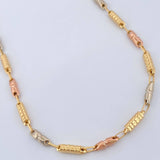 Cadena Rustica Barril  13.8gr / 61cm / 4mm Tres Oros 18K %