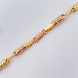 Cadena Rustica Barril  13.8gr / 61cm / 4mm Tres Oros 18K %