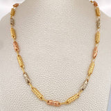 Cadena Rustica Barril  13.8gr / 61cm / 4mm Tres Oros 18K %