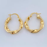 Candongas Charin 2.6gr / 2.4cm / Oro Amarillo 18K %