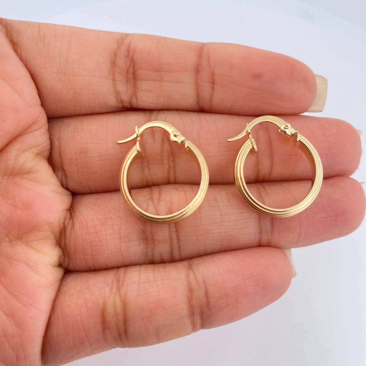 Candongas Winter 2gr / 2.1cm / Oro Amarillo 18K %