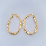 Candongas Asby Ovaladas 1.8gr / 3.2cm / Oro Amarillo 18K %