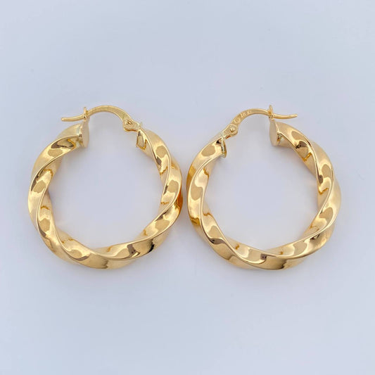 Candongas Kari 3.3gr / 3cm / Oro Amarillo 18K %