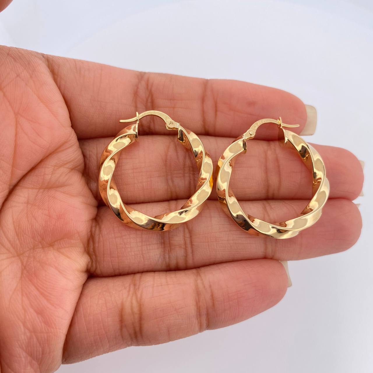 Candongas Kari 3.3gr / 3cm / Oro Amarillo 18K %