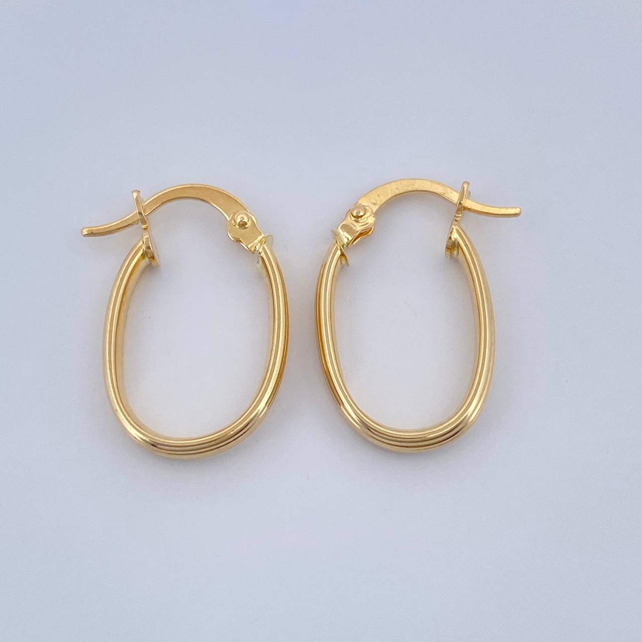 Candongas Andy Ovaladas 1.3gr / 2.1cm / Oro Amarillo 18K %