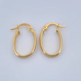 Candongas Andy Ovaladas 1.3gr / 2.1cm / Oro Amarillo 18K %