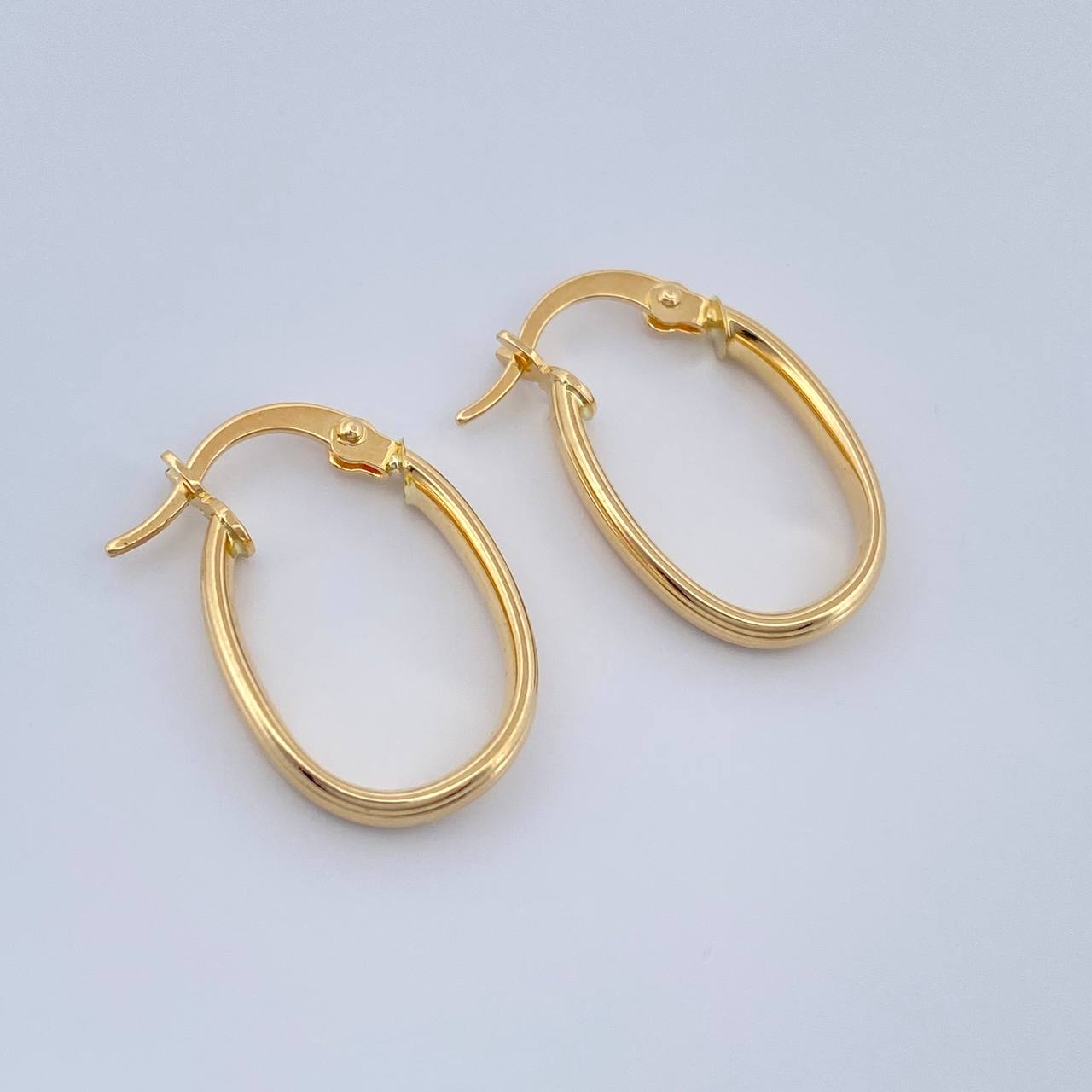 Candongas Andy Ovaladas 1.3gr / 2.1cm / Oro Amarillo 18K %