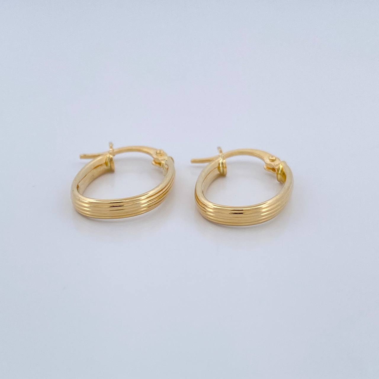 Candongas Andy Ovaladas 1.3gr / 2.1cm / Oro Amarillo 18K %