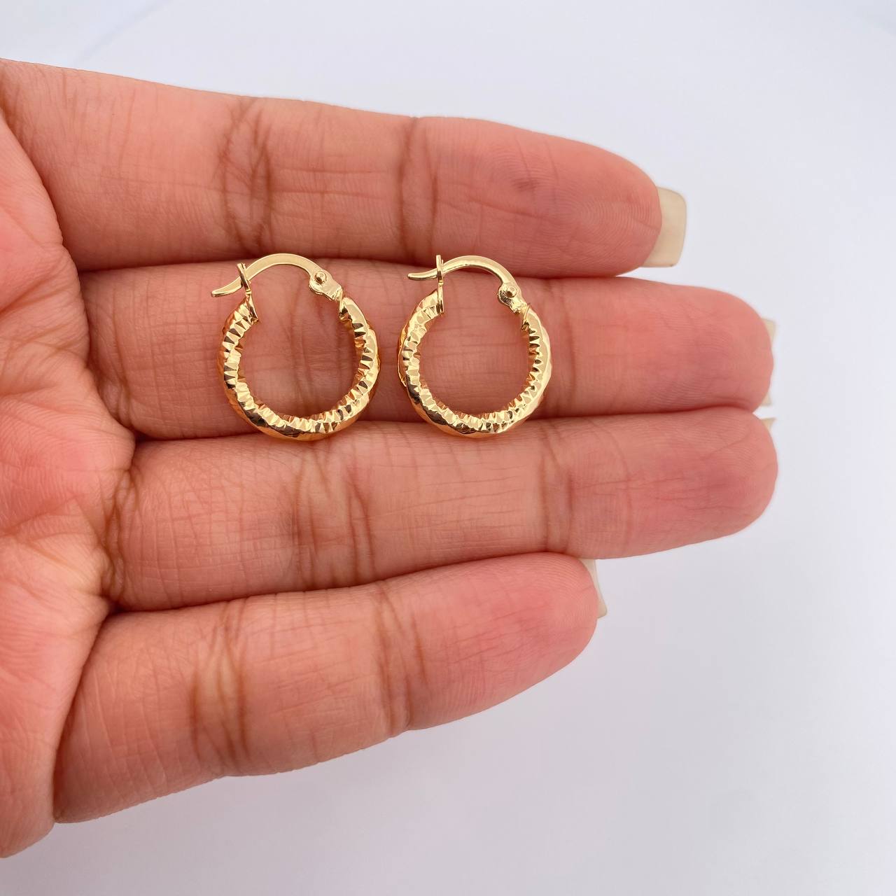 Candongas Majo 1.3gr / 1.7cm / Oro Amarillo 18K %