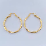 Candongas Asby 2.05gr / 3.4cm / Oro Amarillo 18K %