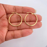 Candongas Megan 1.55gr / 2.6cm / Oro Amarillo 18K %