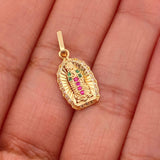 Dije Virgen Guadalupe  1.2gr / 2.1cm / Oro Amarillo 18K %