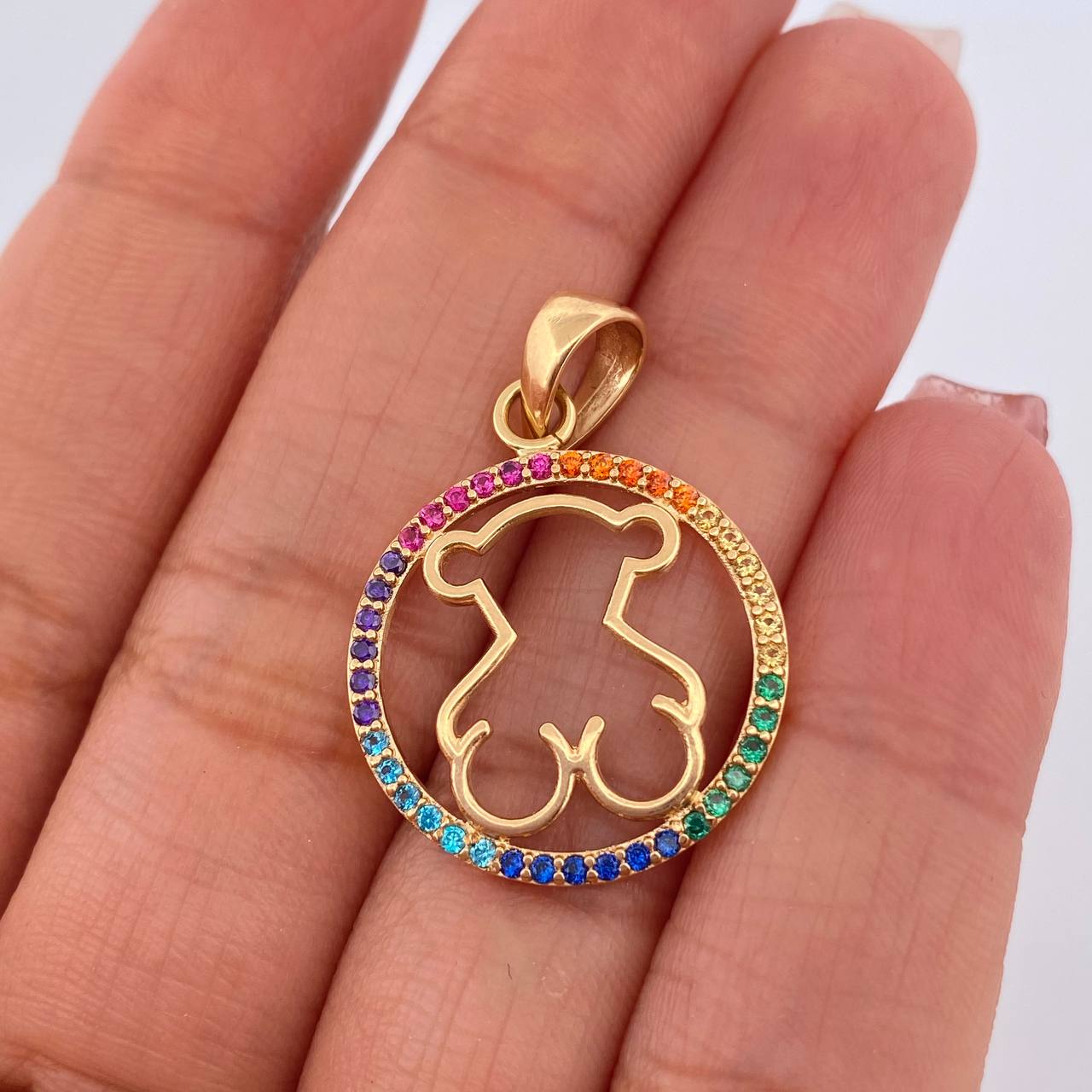 Dije Silueta Oso Ts 3gr / 3.2cm / Oro Amarillo 18K %