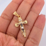 Dije Cruz Cristo Milagroso de Buga 3.95gr / 3.8cm / Tres Oros 18K %