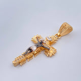 Dije Cruz Cristo Milagroso de Buga 3.95gr / 3.8cm / Tres Oros 18K %