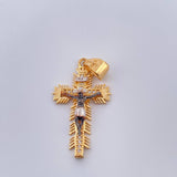 Dije Cruz Cristo Milagroso de Buga 3.95gr / 3.8cm / Tres Oros 18K %