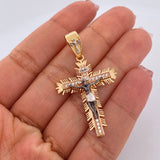 Dije Cruz Cristo Milagroso de Buga 5.3gr / 4.8cm / Tres Oros 18K %