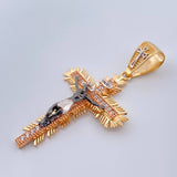 Dije Cruz Cristo Milagroso de Buga 5.3gr / 4.8cm / Tres Oros 18K %
