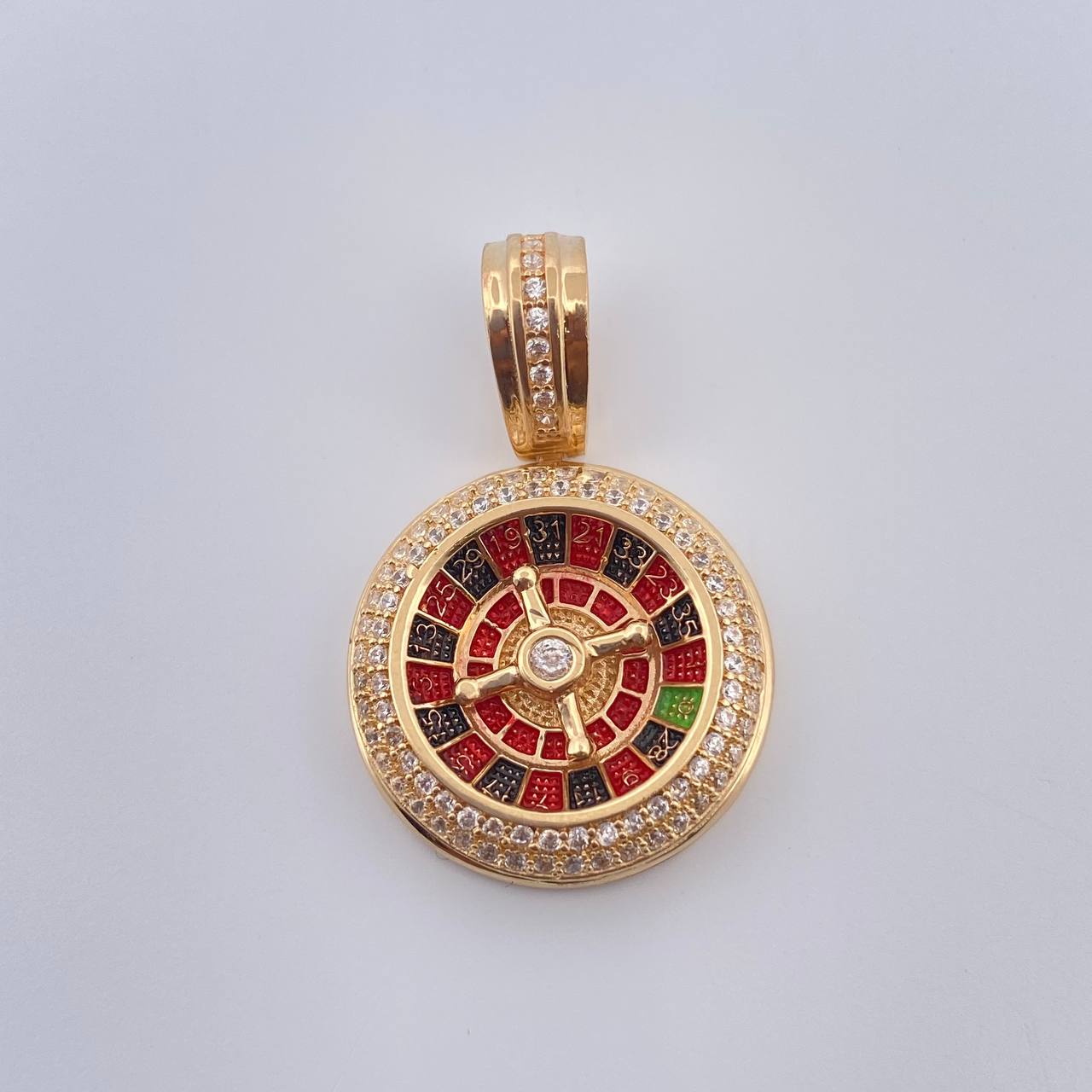 Dije Ruleta 6.2gr / 3cm / Oro Amarillo 18K %