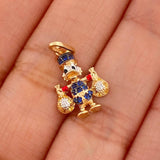 Dije Pato Bolsas De Dinero 1.5gr / 2.2cm / Tres Oros 18K %