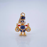 Dije Pato Bolsas De Dinero 1.5gr / 2.2cm / Tres Oros 18K %