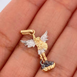 Dije San Miguel 1.7gr / 2.7cm / Tres Oros 18K %