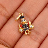 Dije Pato Bolsas De Dinero 1.45gr / 2.2cm / Tres Oros 18K %